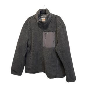 Bass Outdoor Black Sherpa Fleece Jacket XXL